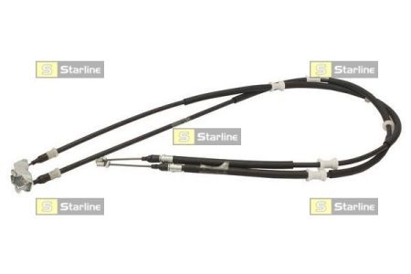 Трос стояночного тормоза L=1403x2/1592 mm STARLINE LA BR.1239 (фото 1)