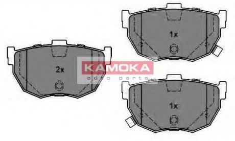 Гальмівні колодки, дискове гальмо (набір) KAMOKA JQ1011276 (фото 1)