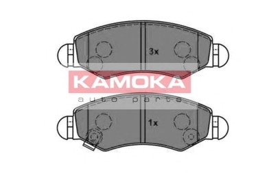 Комплект тормозных колодок, дисковый тормоз KAMOKA JQ1012846 (фото 1)