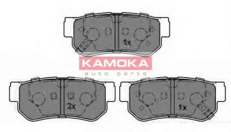 Гальмівні колодки, дискове гальмо (набір) KAMOKA JQ1013212 (фото 1)