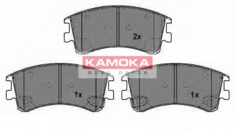 Комплект тормозных колодок, дисковый тормоз KAMOKA JQ1013238 (фото 1)