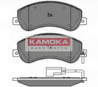 Гальмівні колодки, дискове гальмо (набір) KAMOKA JQ1013856 (фото 1)