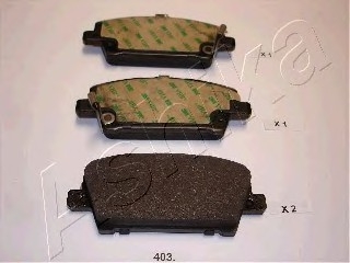 Комплект тормозных колодок, дисковый тормоз ASHIKA 50-04-403 (фото 1)