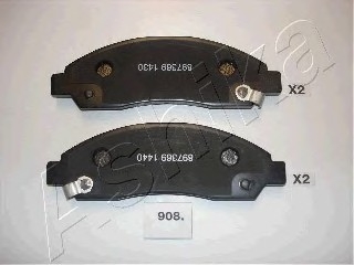 Комплект тормозных колодок, дисковый тормоз ASHIKA 50-09-908 (фото 1)