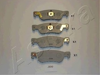 Комплект тормозных колодок, дисковый тормоз ASHIKA 51-09-900 (фото 1)