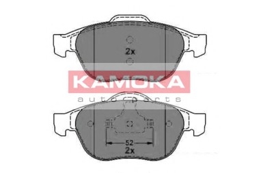 Комплект тормозных колодок, дисковый тормоз KAMOKA JQ1012882 (фото 1)