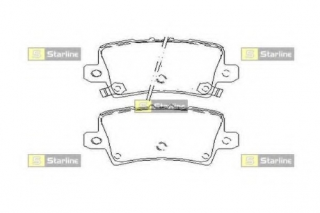 Гальмівні колодки дискові STARLINE BD S517 (фото 1)