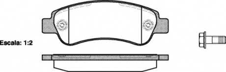 Комплект тормозных колодок, дисковый тормоз WOKING P13383.00 (фото 1)