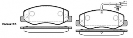 Комплект тормозных колодок, дисковый тормоз WOKING P15423.01 (фото 1)