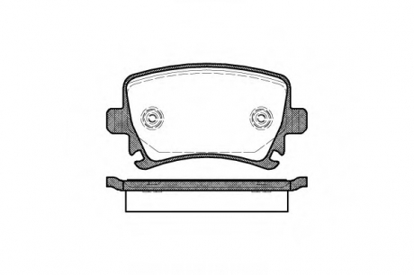 Комплект тормозных колодок, дисковый тормоз WOKING P1131300 (фото 1)