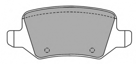 Комплект тормозных колодок, дисковый тормоз FREMAX FBP-1214 (фото 1)