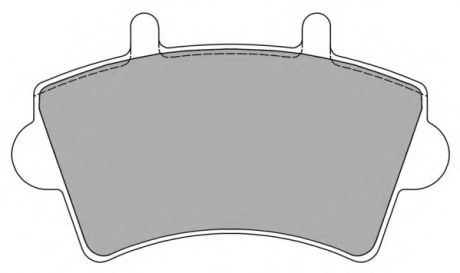 Комплект тормозных колодок, дисковый тормоз FREMAX FBP-1224 (фото 1)