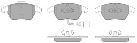 Комплект тормозных колодок, дисковый тормоз FREMAX FBP-1351 (фото 1)