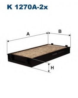 Фільтр салону FILTRON K1270A-2X (фото 1)