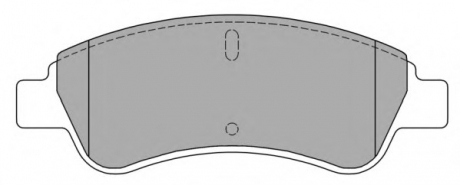 Комплект тормозных колодок, дисковый тормоз FREMAX FBP-1212 (фото 1)