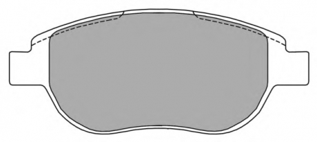 Комплект тормозных колодок, дисковый тормоз FREMAX FBP-1217 (фото 1)