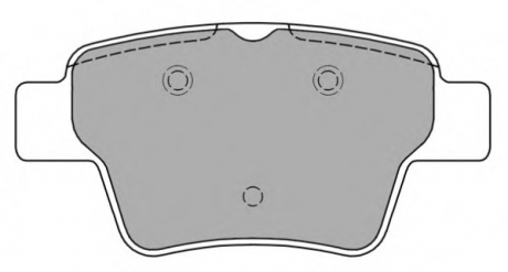 Комплект тормозных колодок, дисковый тормоз FREMAX FBP-1404 (фото 1)