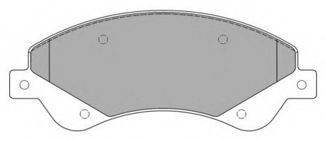 Комплект тормозных колодок, дисковый тормоз FREMAX FBP-1449 (фото 1)