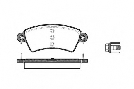 Комплект тормозных колодок, дисковый тормоз WOKING P6263.00 (фото 1)