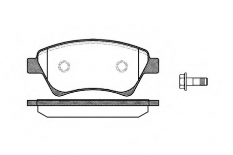 Комплект тормозных колодок, дисковый тормоз WOKING P8763.00 (фото 1)