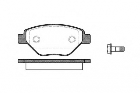 Комплект тормозных колодок, дисковый тормоз WOKING P8773.00 (фото 1)