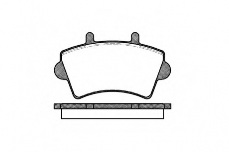 Комплект тормозных колодок, дисковый тормоз WOKING P9193.00 (фото 1)