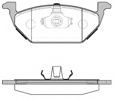 Комплект тормозных колодок, дисковый тормоз WOKING P733300 (фото 1)