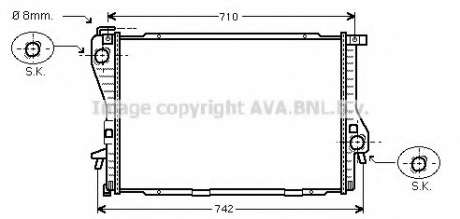 Радиатор, охлаждение двигателя QUALITY COOLING AVA COOLING BWA2235 (фото 1)