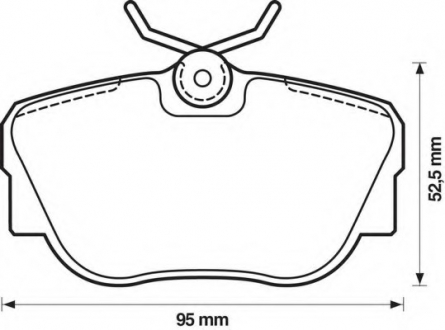 Комплект тормозных колодок, дисковый тормоз Bendix 571352X (фото 1)