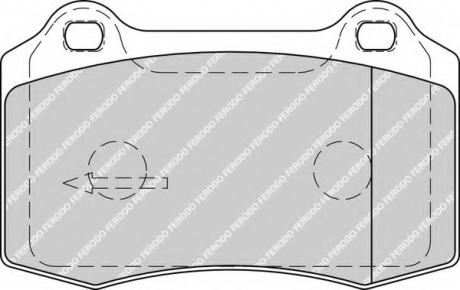 Гальмівні колодки дискові FERODO FDB1949 (фото 1)