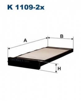Фильтр, воздух во внутренном пространстве FILTRON K1109-2X (фото 1)