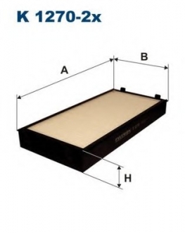 Фільтр повітря (салону) FILTRON K1270-2X (фото 1)