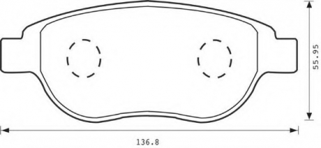 Комплект тормозных колодок, дисковый тормоз Jurid 573031JC (фото 1)