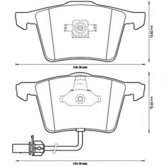 Комплект тормозных колодок, дисковый тормоз Jurid 573196JC (фото 1)