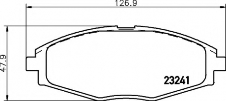 Комплект тормозных колодок, дисковый тормоз MINTEX MDB1941 (фото 1)