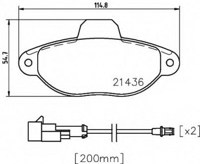 Комплект тормозных колодок, дисковый тормоз TEXTAR 2143609 (фото 1)