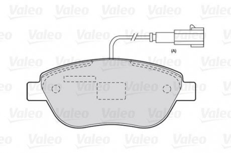 Колодки тормозные дисковые передние, комплект Valeo 301721 (фото 1)