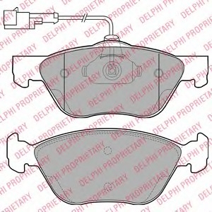 Комплект тормозных колодок, дисковый тормоз Delphi LP1587 (фото 1)
