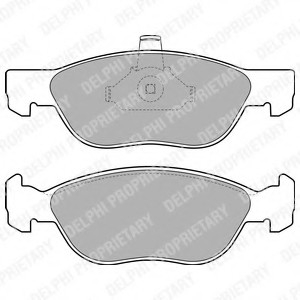 Комплект тормозных колодок, дисковый тормоз Delphi LP1734 (фото 1)
