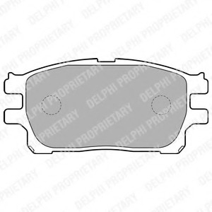 Комплект тормозных колодок, дисковый тормоз Delphi LP1784 (фото 1)