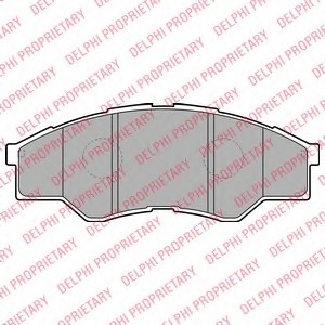 Комплект тормозных колодок, дисковый тормоз Delphi LP2060 (фото 1)