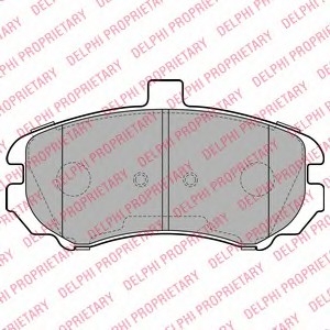 Комплект тормозных колодок, дисковый тормоз Delphi LP2150 (фото 1)