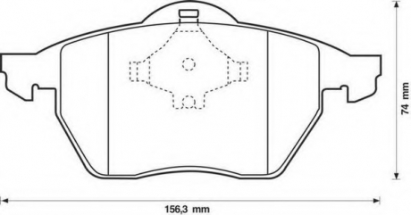 Комплект тормозных колодок, дисковый тормоз Jurid 571935J (фото 1)