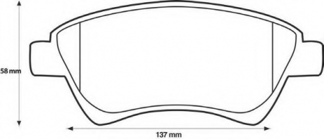 Комплект тормозных колодок, дисковый тормоз Jurid 573124J (фото 1)
