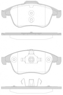 Комплект тормозных колодок, дисковый тормоз REMSA 1350.30 (фото 1)
