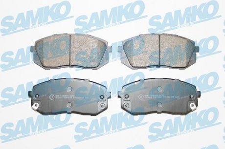 Комплект тормозных колодок, дисковый тормоз SAMKO 5SP1689 (фото 1)