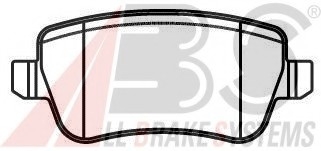 Комплект тормозных колодок, дисковый тормоз A.B.S. A.B.S. 37496 (фото 1)
