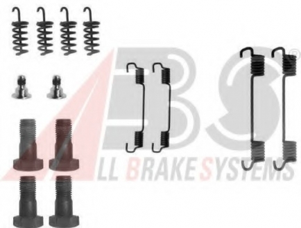 Монтажний к-кт барабанних гальм зад. MB W140/C140/S203/W203 91-07 165х25 A.B.S. 0716Q (фото 1)
