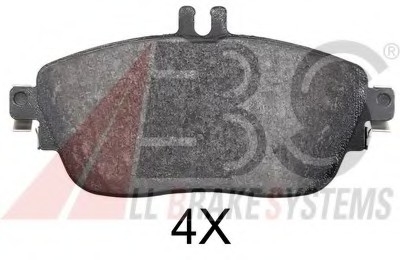 Комплект тормозных колодок, дисковый тормоз A.B.S. A.B.S. 37911 (фото 1)
