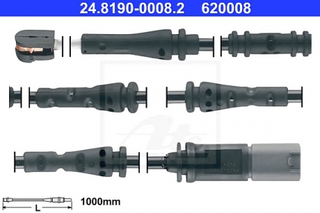 Сигнализатор, износ тормозных колодок ATE 24.8190-0008.2 (фото 1)